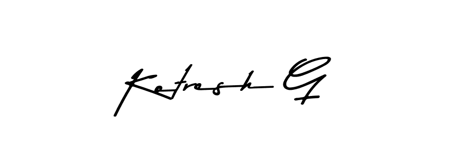 Make a short Kotresh G signature style. Manage your documents anywhere anytime using Asem Kandis PERSONAL USE. Create and add eSignatures, submit forms, share and send files easily. Kotresh G signature style 9 images and pictures png
