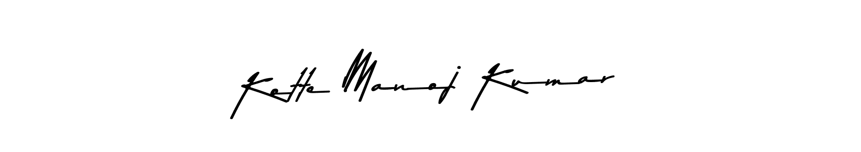 Kotte Manoj Kumar stylish signature style. Best Handwritten Sign (Asem Kandis PERSONAL USE) for my name. Handwritten Signature Collection Ideas for my name Kotte Manoj Kumar. Kotte Manoj Kumar signature style 9 images and pictures png