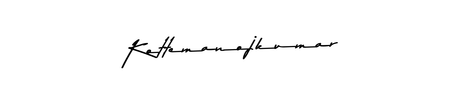 Create a beautiful signature design for name Kottemanojkumar. With this signature (Asem Kandis PERSONAL USE) fonts, you can make a handwritten signature for free. Kottemanojkumar signature style 9 images and pictures png