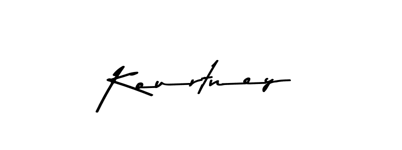 Design your own signature with our free online signature maker. With this signature software, you can create a handwritten (Asem Kandis PERSONAL USE) signature for name Kourtney. Kourtney signature style 9 images and pictures png