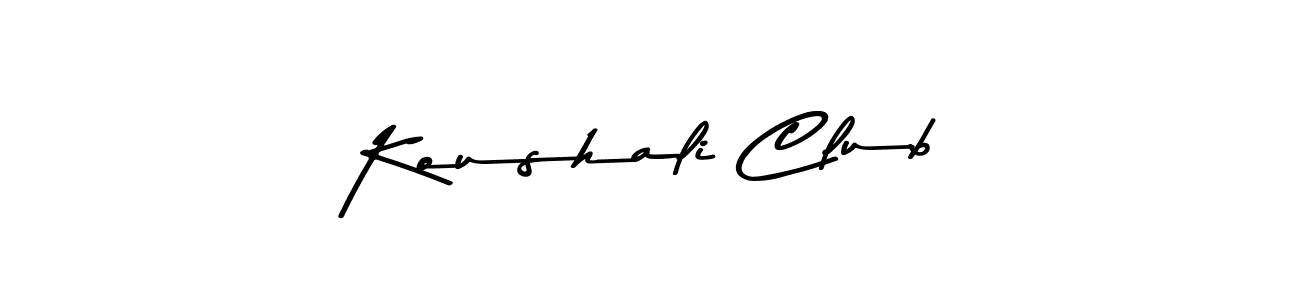 This is the best signature style for the Koushali Club name. Also you like these signature font (Asem Kandis PERSONAL USE). Mix name signature. Koushali Club signature style 9 images and pictures png