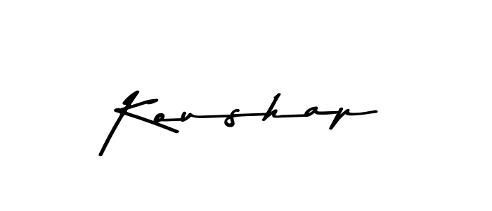 Create a beautiful signature design for name Koushap. With this signature (Asem Kandis PERSONAL USE) fonts, you can make a handwritten signature for free. Koushap signature style 9 images and pictures png