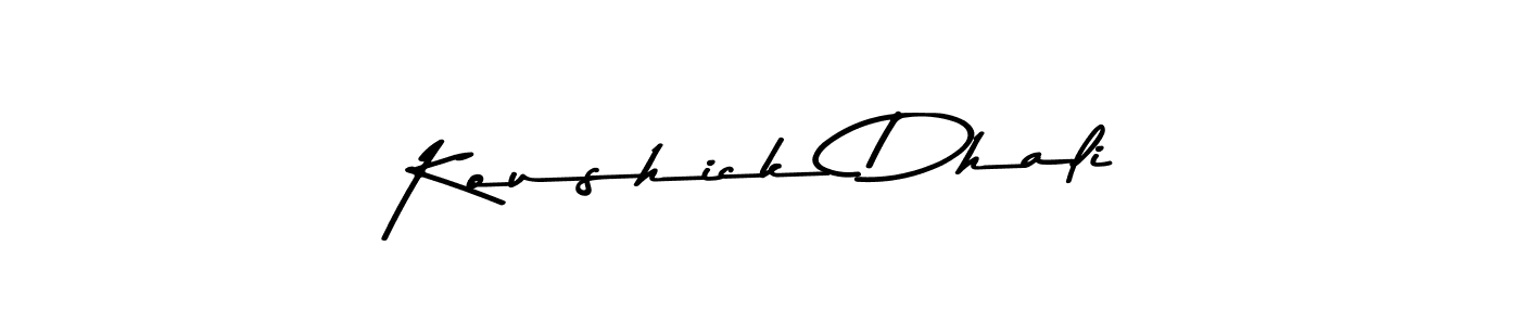 Asem Kandis PERSONAL USE is a professional signature style that is perfect for those who want to add a touch of class to their signature. It is also a great choice for those who want to make their signature more unique. Get Koushick Dhali name to fancy signature for free. Koushick Dhali signature style 9 images and pictures png