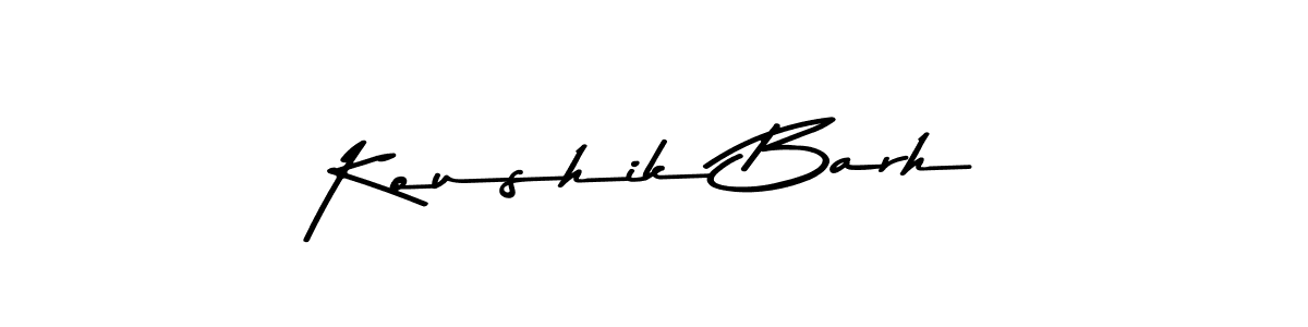Design your own signature with our free online signature maker. With this signature software, you can create a handwritten (Asem Kandis PERSONAL USE) signature for name Koushik Barh. Koushik Barh signature style 9 images and pictures png