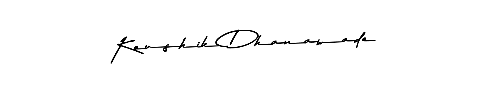 You can use this online signature creator to create a handwritten signature for the name Koushik Dhanawade. This is the best online autograph maker. Koushik Dhanawade signature style 9 images and pictures png