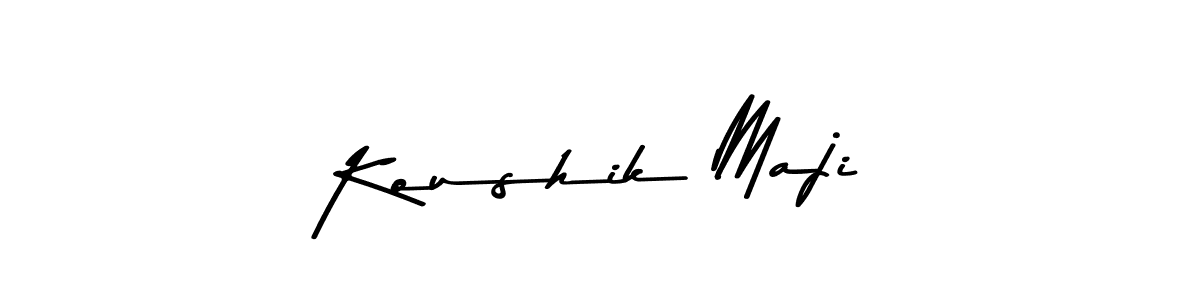 How to make Koushik Maji signature? Asem Kandis PERSONAL USE is a professional autograph style. Create handwritten signature for Koushik Maji name. Koushik Maji signature style 9 images and pictures png