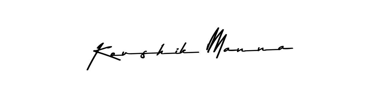 Koushik Manna stylish signature style. Best Handwritten Sign (Asem Kandis PERSONAL USE) for my name. Handwritten Signature Collection Ideas for my name Koushik Manna. Koushik Manna signature style 9 images and pictures png