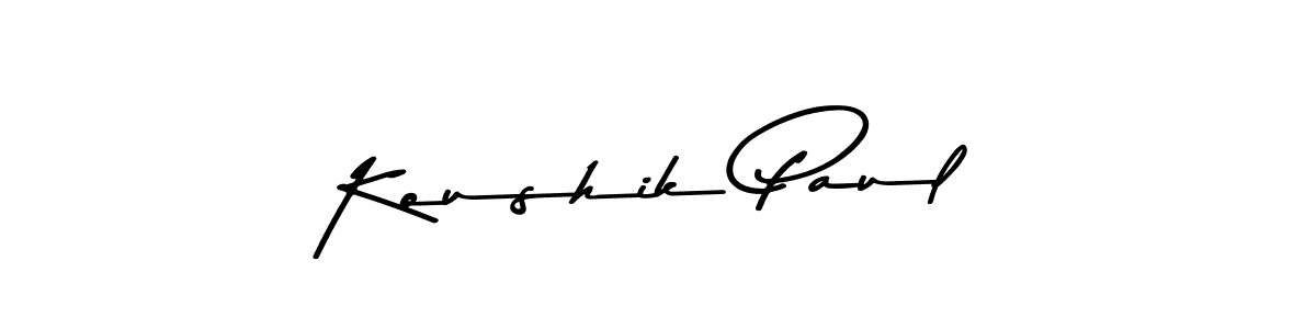 Koushik Paul stylish signature style. Best Handwritten Sign (Asem Kandis PERSONAL USE) for my name. Handwritten Signature Collection Ideas for my name Koushik Paul. Koushik Paul signature style 9 images and pictures png