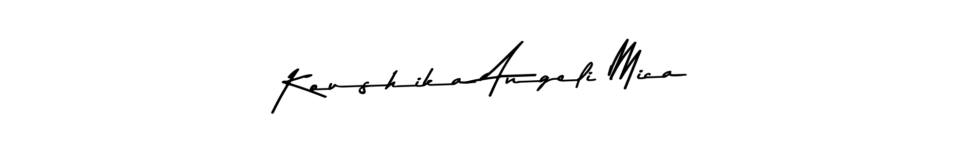 Also we have Koushika Angeli Mica name is the best signature style. Create professional handwritten signature collection using Asem Kandis PERSONAL USE autograph style. Koushika Angeli Mica signature style 9 images and pictures png