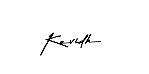 How to make Kovidh name signature. Use Asem Kandis PERSONAL USE style for creating short signs online. This is the latest handwritten sign. Kovidh signature style 9 images and pictures png