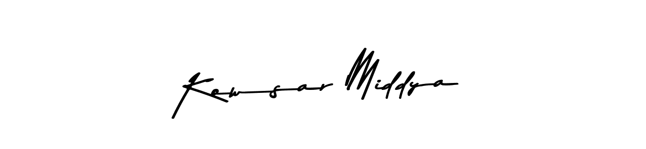 Use a signature maker to create a handwritten signature online. With this signature software, you can design (Asem Kandis PERSONAL USE) your own signature for name Kowsar Middya. Kowsar Middya signature style 9 images and pictures png