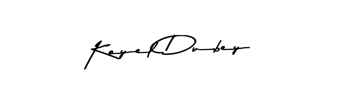 Create a beautiful signature design for name Koyel Dubey. With this signature (Asem Kandis PERSONAL USE) fonts, you can make a handwritten signature for free. Koyel Dubey signature style 9 images and pictures png