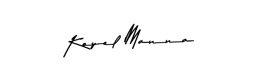 The best way (Asem Kandis PERSONAL USE) to make a short signature is to pick only two or three words in your name. The name Koyel Manna include a total of six letters. For converting this name. Koyel Manna signature style 9 images and pictures png