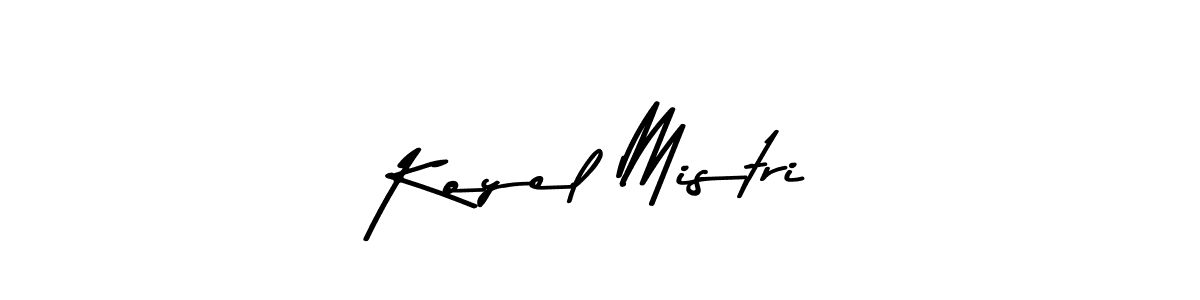 Design your own signature with our free online signature maker. With this signature software, you can create a handwritten (Asem Kandis PERSONAL USE) signature for name Koyel Mistri. Koyel Mistri signature style 9 images and pictures png