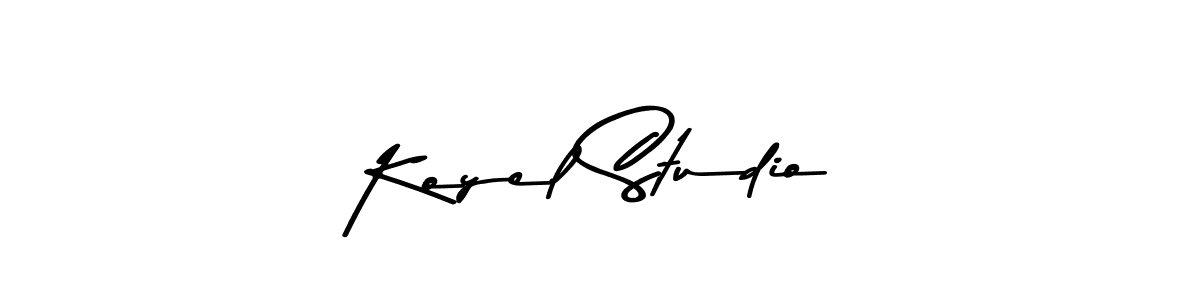 Design your own signature with our free online signature maker. With this signature software, you can create a handwritten (Asem Kandis PERSONAL USE) signature for name Koyel Studio. Koyel Studio signature style 9 images and pictures png