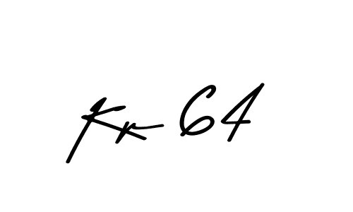 How to make Kp 64 signature? Asem Kandis PERSONAL USE is a professional autograph style. Create handwritten signature for Kp 64 name. Kp 64 signature style 9 images and pictures png