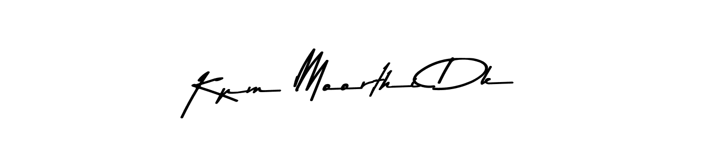You should practise on your own different ways (Asem Kandis PERSONAL USE) to write your name (Kpm Moorthi Dk) in signature. don't let someone else do it for you. Kpm Moorthi Dk signature style 9 images and pictures png