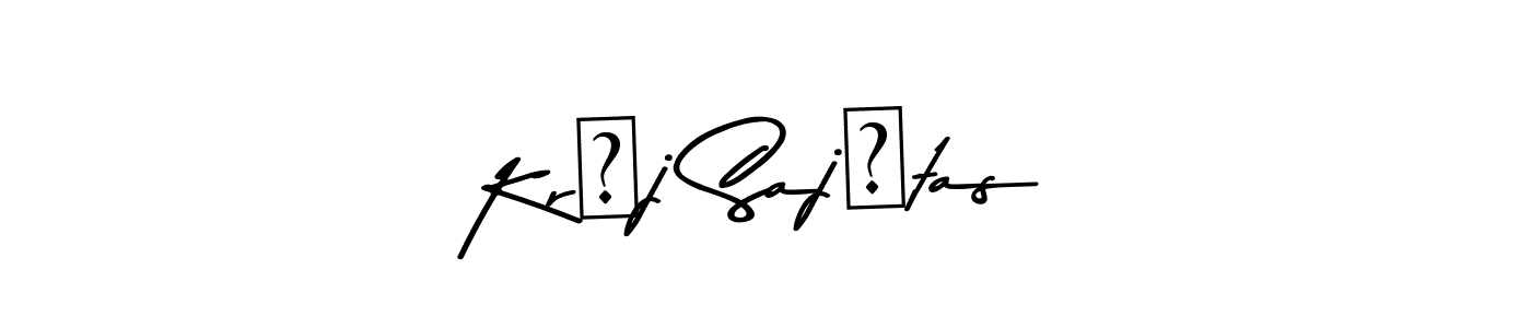You can use this online signature creator to create a handwritten signature for the name Krāj Sajūtas. This is the best online autograph maker. Krāj Sajūtas signature style 9 images and pictures png