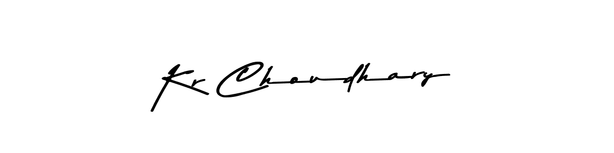How to make Kr Choudhary signature? Asem Kandis PERSONAL USE is a professional autograph style. Create handwritten signature for Kr Choudhary name. Kr Choudhary signature style 9 images and pictures png