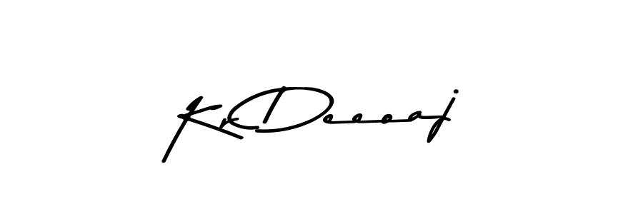 Create a beautiful signature design for name Kr Deeoaj. With this signature (Asem Kandis PERSONAL USE) fonts, you can make a handwritten signature for free. Kr Deeoaj signature style 9 images and pictures png