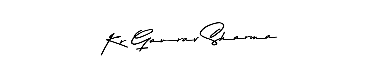 The best way (Asem Kandis PERSONAL USE) to make a short signature is to pick only two or three words in your name. The name Kr Gaurav Sharma include a total of six letters. For converting this name. Kr Gaurav Sharma signature style 9 images and pictures png