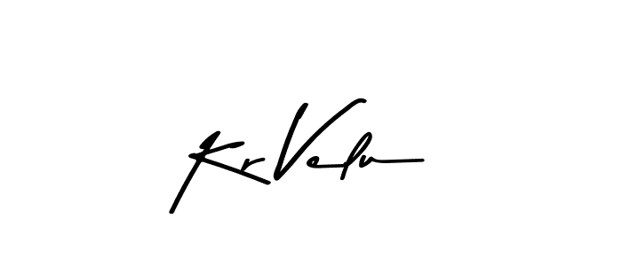Use a signature maker to create a handwritten signature online. With this signature software, you can design (Asem Kandis PERSONAL USE) your own signature for name Kr Velu. Kr Velu signature style 9 images and pictures png