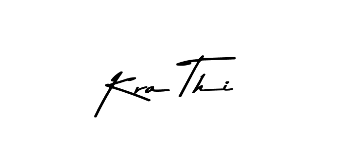 Use a signature maker to create a handwritten signature online. With this signature software, you can design (Asem Kandis PERSONAL USE) your own signature for name Kra Thi. Kra Thi signature style 9 images and pictures png