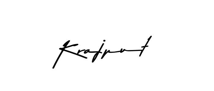 Create a beautiful signature design for name Krajput. With this signature (Asem Kandis PERSONAL USE) fonts, you can make a handwritten signature for free. Krajput signature style 9 images and pictures png
