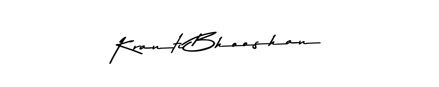 This is the best signature style for the Kranti Bhooshan name. Also you like these signature font (Asem Kandis PERSONAL USE). Mix name signature. Kranti Bhooshan signature style 9 images and pictures png