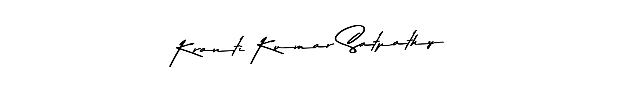 Make a beautiful signature design for name Kranti Kumar Satpathy. With this signature (Asem Kandis PERSONAL USE) style, you can create a handwritten signature for free. Kranti Kumar Satpathy signature style 9 images and pictures png