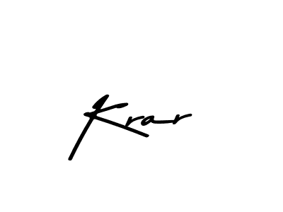 Also You can easily find your signature by using the search form. We will create Krar name handwritten signature images for you free of cost using Asem Kandis PERSONAL USE sign style. Krar signature style 9 images and pictures png