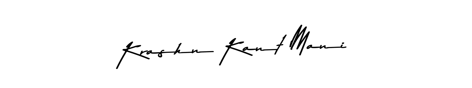 Similarly Asem Kandis PERSONAL USE is the best handwritten signature design. Signature creator online .You can use it as an online autograph creator for name Krashn Kant Mani. Krashn Kant Mani signature style 9 images and pictures png