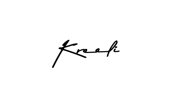 Asem Kandis PERSONAL USE is a professional signature style that is perfect for those who want to add a touch of class to their signature. It is also a great choice for those who want to make their signature more unique. Get Kreeli name to fancy signature for free. Kreeli signature style 9 images and pictures png