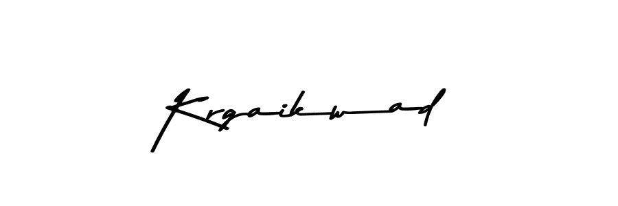 Use a signature maker to create a handwritten signature online. With this signature software, you can design (Asem Kandis PERSONAL USE) your own signature for name Krgaikwad. Krgaikwad signature style 9 images and pictures png