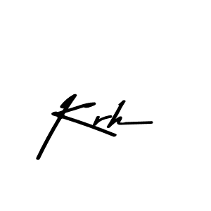 Also we have Krh name is the best signature style. Create professional handwritten signature collection using Asem Kandis PERSONAL USE autograph style. Krh signature style 9 images and pictures png