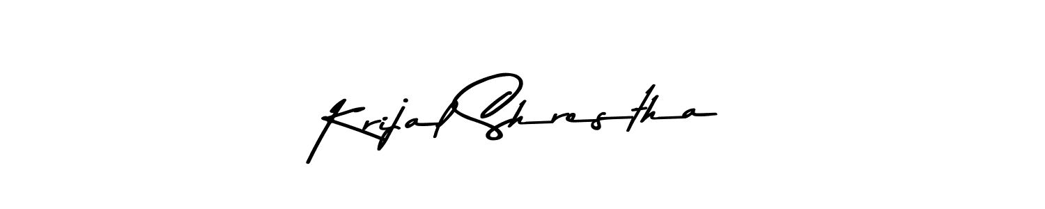 How to make Krijal Shrestha signature? Asem Kandis PERSONAL USE is a professional autograph style. Create handwritten signature for Krijal Shrestha name. Krijal Shrestha signature style 9 images and pictures png