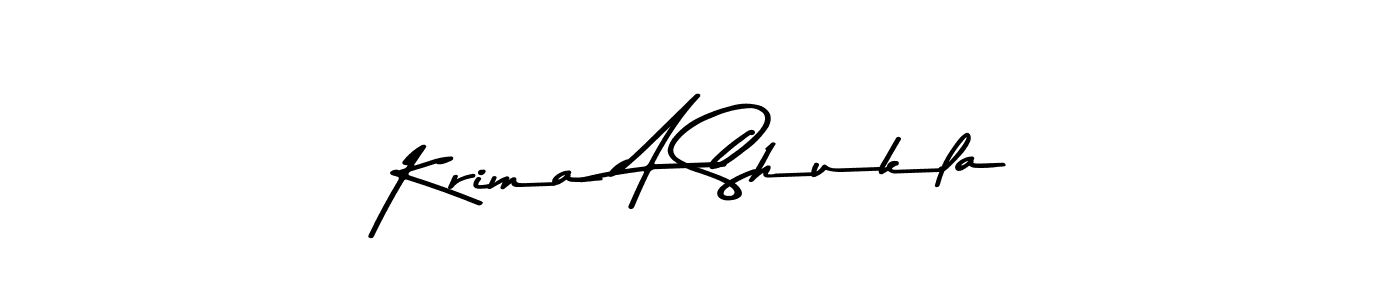 Use a signature maker to create a handwritten signature online. With this signature software, you can design (Asem Kandis PERSONAL USE) your own signature for name Krima A Shukla. Krima A Shukla signature style 9 images and pictures png
