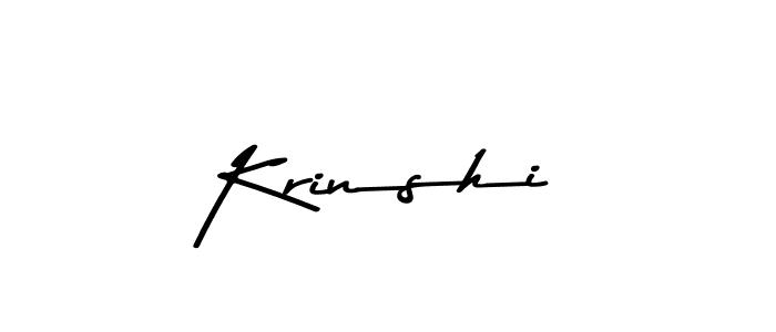 Make a beautiful signature design for name Krinshi. With this signature (Asem Kandis PERSONAL USE) style, you can create a handwritten signature for free. Krinshi signature style 9 images and pictures png