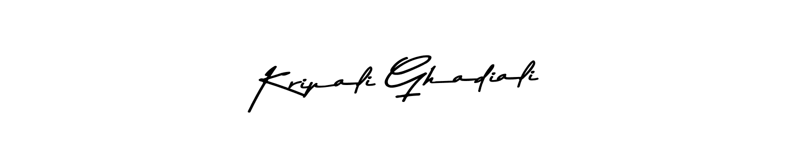Asem Kandis PERSONAL USE is a professional signature style that is perfect for those who want to add a touch of class to their signature. It is also a great choice for those who want to make their signature more unique. Get Kripali Ghadiali name to fancy signature for free. Kripali Ghadiali signature style 9 images and pictures png