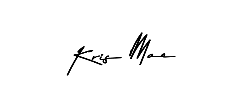 How to make Kris Mae name signature. Use Asem Kandis PERSONAL USE style for creating short signs online. This is the latest handwritten sign. Kris Mae signature style 9 images and pictures png