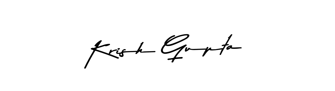 Use a signature maker to create a handwritten signature online. With this signature software, you can design (Asem Kandis PERSONAL USE) your own signature for name Krish Gupta. Krish Gupta signature style 9 images and pictures png
