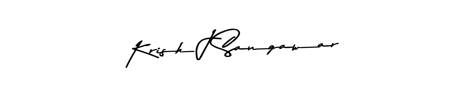 You should practise on your own different ways (Asem Kandis PERSONAL USE) to write your name (Krish J Sangawar) in signature. don't let someone else do it for you. Krish J Sangawar signature style 9 images and pictures png