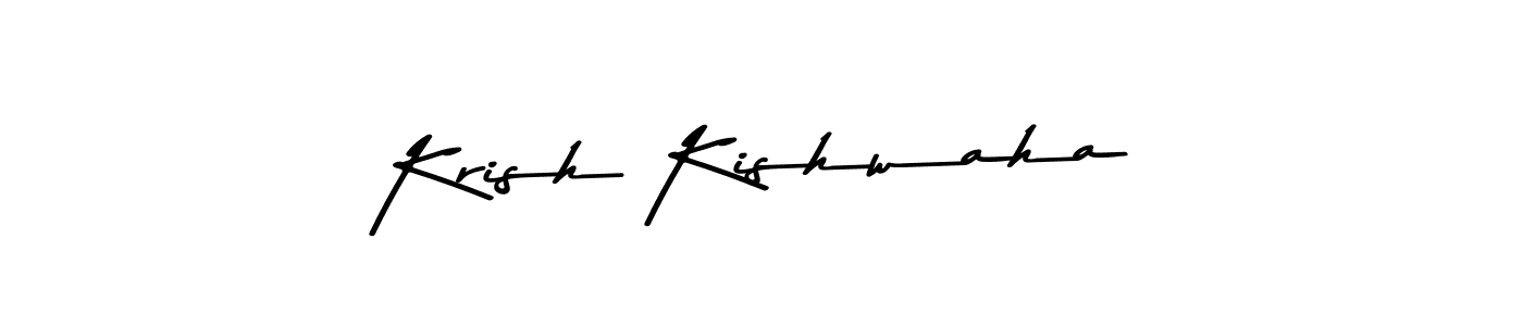 You can use this online signature creator to create a handwritten signature for the name Krish Kishwaha. This is the best online autograph maker. Krish Kishwaha signature style 9 images and pictures png