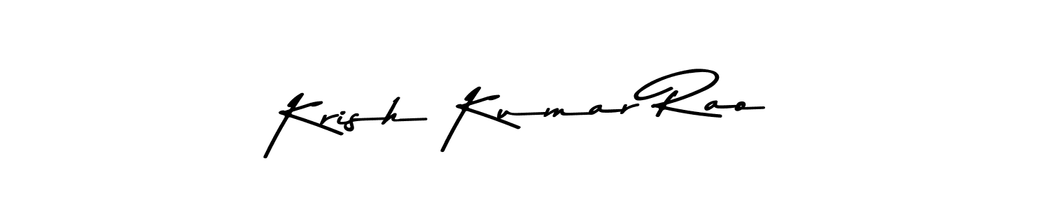 Krish Kumar Rao stylish signature style. Best Handwritten Sign (Asem Kandis PERSONAL USE) for my name. Handwritten Signature Collection Ideas for my name Krish Kumar Rao. Krish Kumar Rao signature style 9 images and pictures png