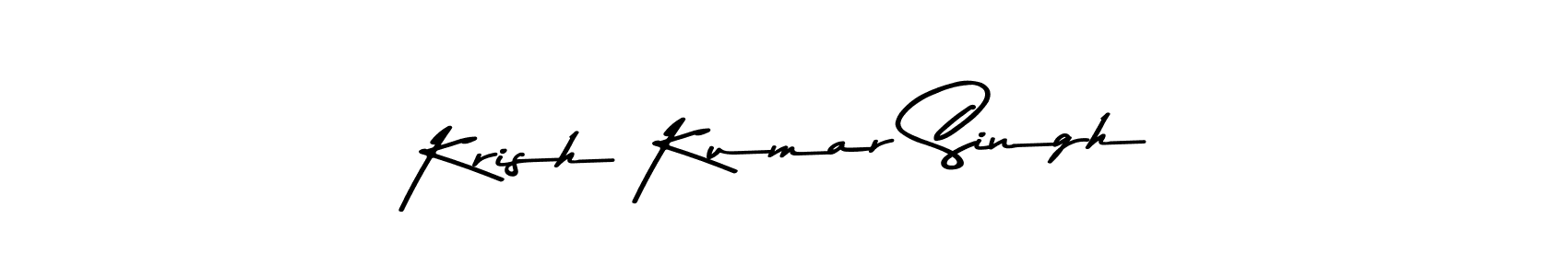 Asem Kandis PERSONAL USE is a professional signature style that is perfect for those who want to add a touch of class to their signature. It is also a great choice for those who want to make their signature more unique. Get Krish Kumar Singh name to fancy signature for free. Krish Kumar Singh signature style 9 images and pictures png
