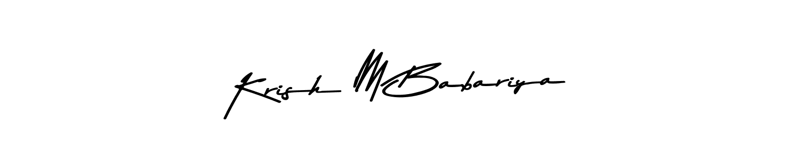 Once you've used our free online signature maker to create your best signature Asem Kandis PERSONAL USE style, it's time to enjoy all of the benefits that Krish M Babariya name signing documents. Krish M Babariya signature style 9 images and pictures png