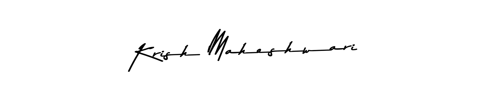 Krish Maheshwari stylish signature style. Best Handwritten Sign (Asem Kandis PERSONAL USE) for my name. Handwritten Signature Collection Ideas for my name Krish Maheshwari. Krish Maheshwari signature style 9 images and pictures png