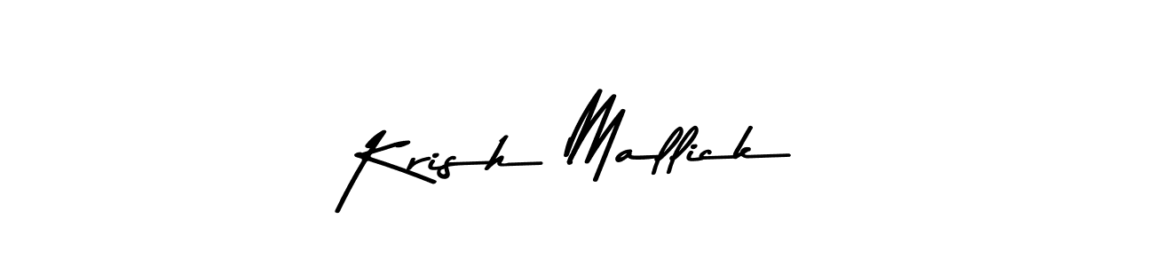 Similarly Asem Kandis PERSONAL USE is the best handwritten signature design. Signature creator online .You can use it as an online autograph creator for name Krish Mallick. Krish Mallick signature style 9 images and pictures png