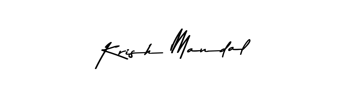 How to make Krish Mandal signature? Asem Kandis PERSONAL USE is a professional autograph style. Create handwritten signature for Krish Mandal name. Krish Mandal signature style 9 images and pictures png