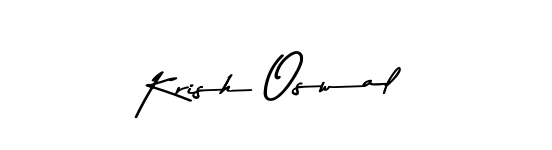 Similarly Asem Kandis PERSONAL USE is the best handwritten signature design. Signature creator online .You can use it as an online autograph creator for name Krish Oswal. Krish Oswal signature style 9 images and pictures png